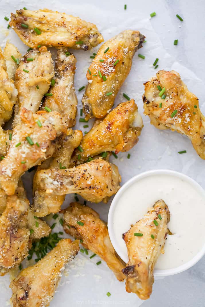 Garlic Parmesan Wings at Home